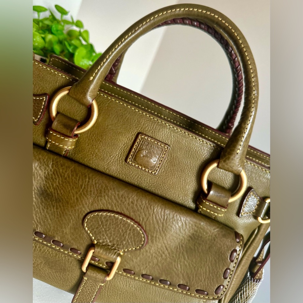 Dooney & Bourke Florentine Medium Pocket Satchel in Moss - Picture 8 of 16